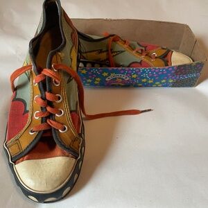 Vintage- Peter Max Pop Art Sneakers Women's-7.5 Men's-6